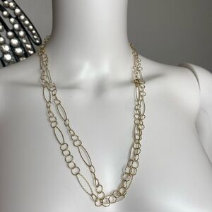 Long Link Chain Necklace. 14K Gold Filled, 48 inches, 12 Grams